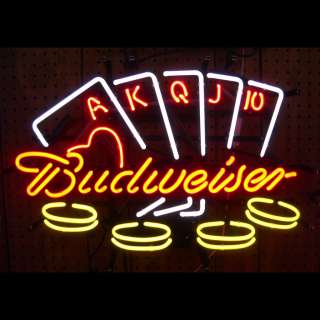 5BUDPO Budweiser Poker Neon Sign