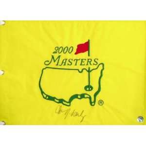  Aaron Baddeley Autographed 2000 Masters Golf Pin Flag 