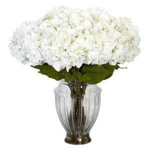   Hydrangea w/European Vase Silk Flower Arrangement