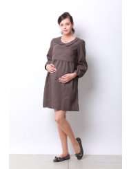 Cotton Jaguard Mini Nursing and Maternity Dress