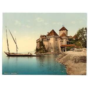   Reprint of Chillon Castle, Geneva Lake, Switzerland