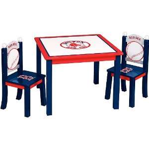  Guidecraft MLB Team Logo Table and Chair Set Style Boston 