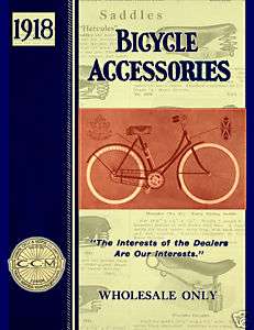 Bicycle Accessories 1918 Catalog and Repair Guide  