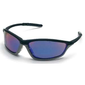  Shock Safety Glasses With Black/Gray Frame And Blue Diamond 