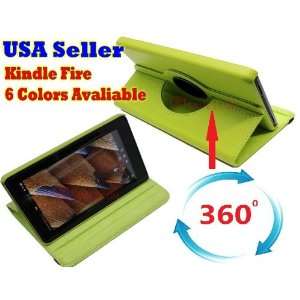  SAVEICON (TM) Green NS 360 degree Rotary Leather Case for 