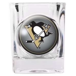  Pittsburgh Penguins Square Shot Glass   2 Oz. Sports 