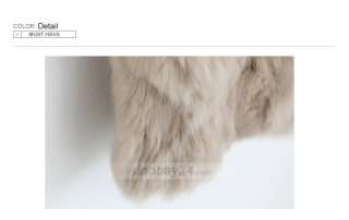 C52010 Winter Comfy Womens Waistcoat Faux Rabbit Fur Warm Sleeveless 