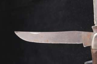 Vintage Chicago Cutlery P19   2 Blade Pocket Knife and Leather Belt 