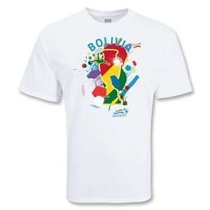 Euro 2012   Bolivia Copa America Splash T Shirt: Sports 