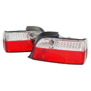  1992 1999 BMW E36 3 Series 2 Door DEPO Full LED Red/Clear 