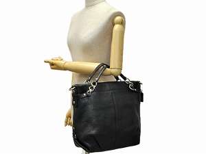 Coach 17165 Leather Brooke Hand Satchel Shoulder Bag Purse BLACK NWT 