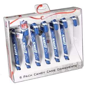  Detroit Lions Christmas Tree Candy Cane Ornaments: Sports 