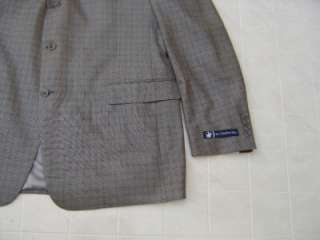 Made USA Hart Schaffner Marx Mens 46L Wool Silk Blazer Coat Jacket 
