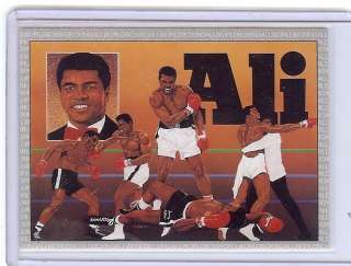 MUHAMMAD ALI Boxing 1991 AW Sports Checklist #1 Card  