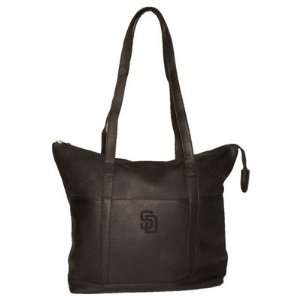   Brands PANGBBSDIWT San Diego Padres Leather Womens Tote Color: Black