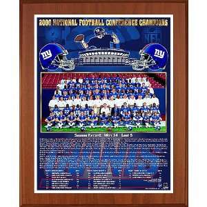  Healy New York Giants 2000 Nfc Champions Team Picture 