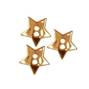    Novelty Button 1/2 Gold Star By The Each: Arts, Crafts & Sewing