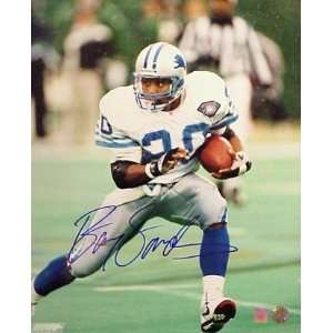  Barry Sanders Signed 16x20 Lions White Jersey: Sports 