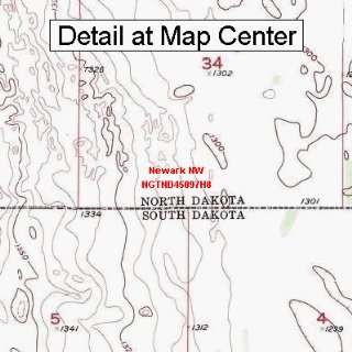 USGS Topographic Quadrangle Map   Newark NW, North Dakota 