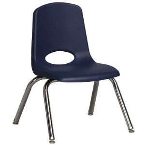 Early Childhood Resource ELR 0193 NVG 12 in. School Stack Chair with 