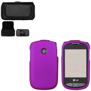  iFase Brand LG 800G Combo Rubber Purple Protective Case 