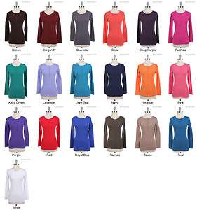 Half Button Long Sleeve Pull Over Henley Top VARIOUS COLOR and SIZE 