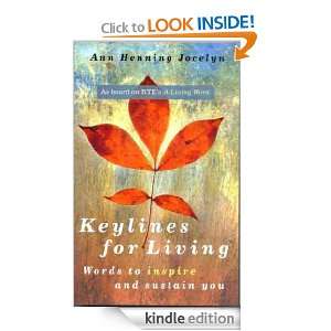 Keylines for Living ANN HENNING JOCELYN  Kindle Store