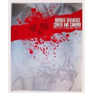  Avenged Sevenfold Coheed Cambria Concert Poster SLATER 