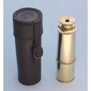  16 inch Brass Telescope with Leather Case