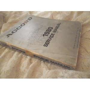  Honda Accord Service Manual 1980: Honda: Books