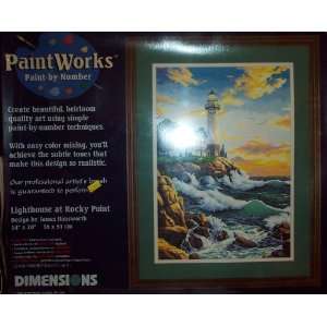  paint by number kit  Lighthouse at Rocky Point: Toys & Games