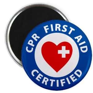  CPR FIRST AID CERTIFIED Heroes 2.25 inch Fridge Magnet 