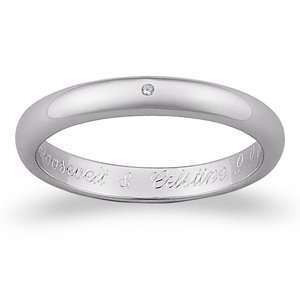   Diamond Accent Engraved Message Ring   Personalized Jewelry Jewelry