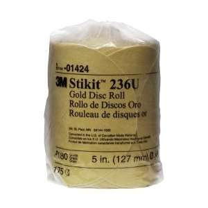 Gold disc rolls stikit p180 5in 175/roll