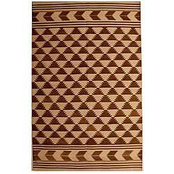 Hand woven Buje Flatweave Cotton Dhurry Rug (4 x 6)  Overstock