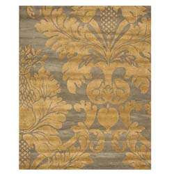 Hand tufted Grey/ Gold Wool Rug (5 x 8)  Overstock