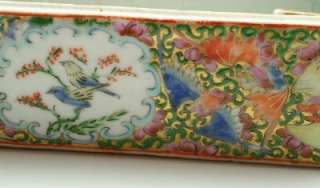   Antique Chinese Qing Famille Rose Medallion Porcelain Writing Desk Box