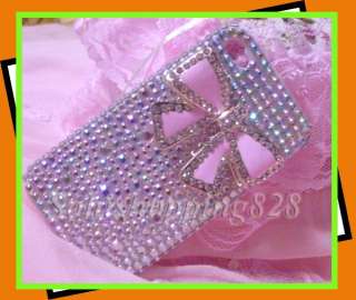 bling crystal hard case cover for apple iphone 4g gen 4th