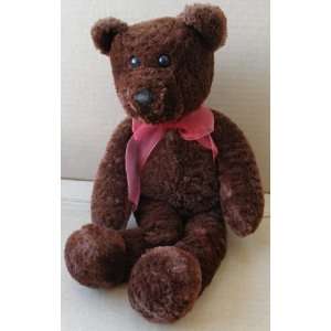  Dark Brown Teddy Bear Stuffed Animal Plush Toy with Red 