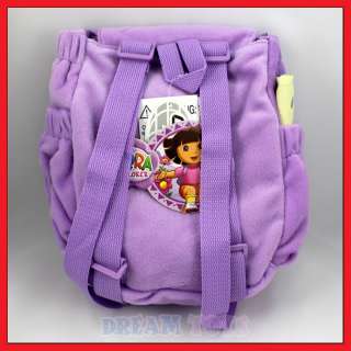 10 Dora the Explorer Purple Mr Backpack , Plush Backpack, New  