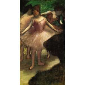    Three Dancers in Pink Edgar Degas Hand Painted Art