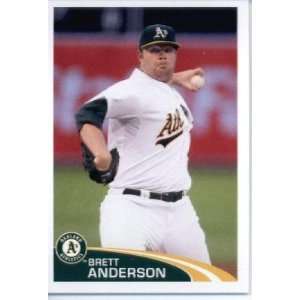  2012 Topps Baseball MLB Sticker #105 Brett Anderson 