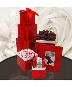 Sweetheart Tower of Sweets and Picture Frame Gift Set  