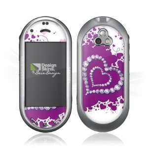   for Samsung M7600 Beat Dj   Diamond Heart Design Folie Electronics