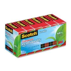 Scotch Eco Friendly Transparent Tape,0.75 Width x 900 Length   Photo 