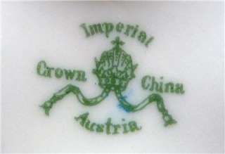 IMPERIAL CROWN CHINA SET CREAMER &SUGAR BOWL AUSTRIA  
