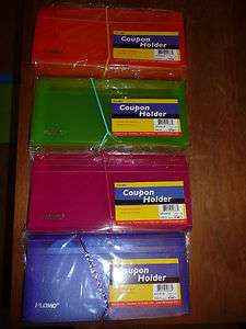 Coupon Holder 5 Pockets with elastic closure   Start Extreme Couponing 