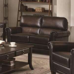  Dublin Leather Love Seat by Coaster Fine Furniture