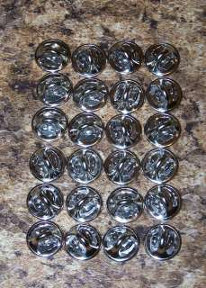 silver colored Pinback pin post clutch backs butterfly clasp LOT OF 50 