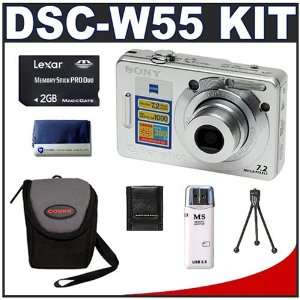  Sony CyberShot DSC W55 7.2 Megapixel Digital Camera with 